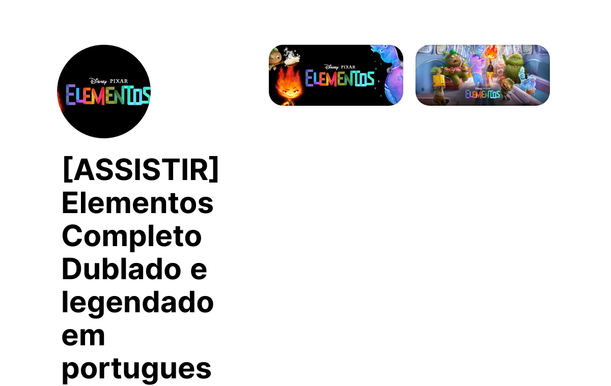 ASSISTIR] Elementos Completo Dublado e legendado em portugues