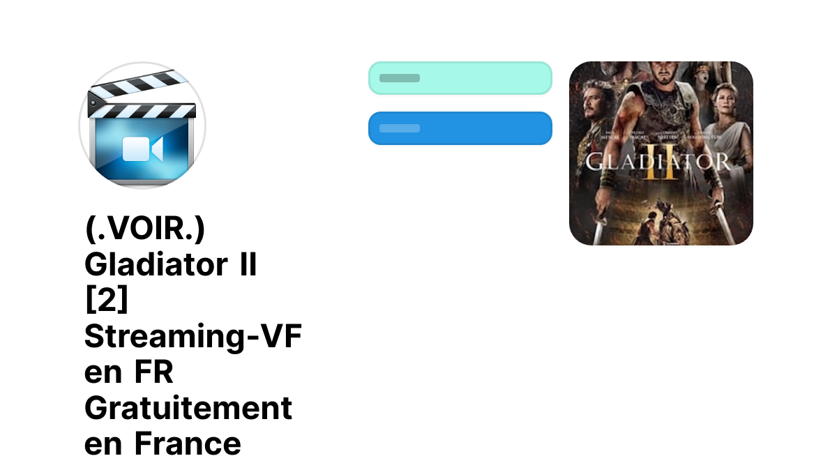(.VOIR.) Gladiator II [2] Streaming-VF en FR Gratuitement en France