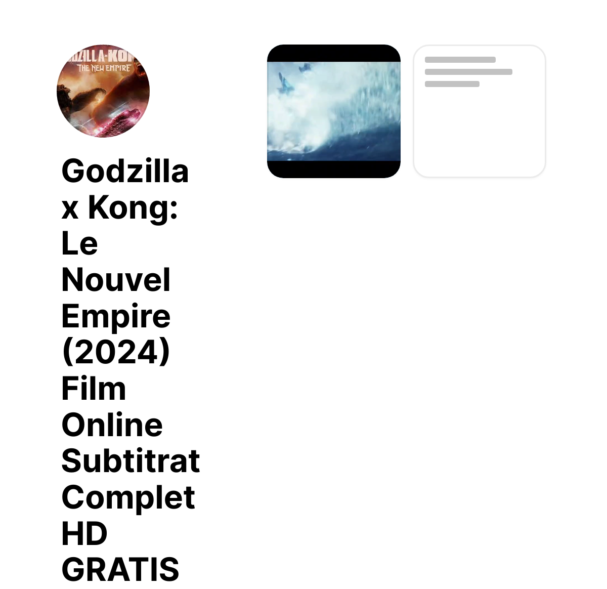 Godzilla x Kong Le Nouvel Empire (2024) Film Online Subtitrat Complet