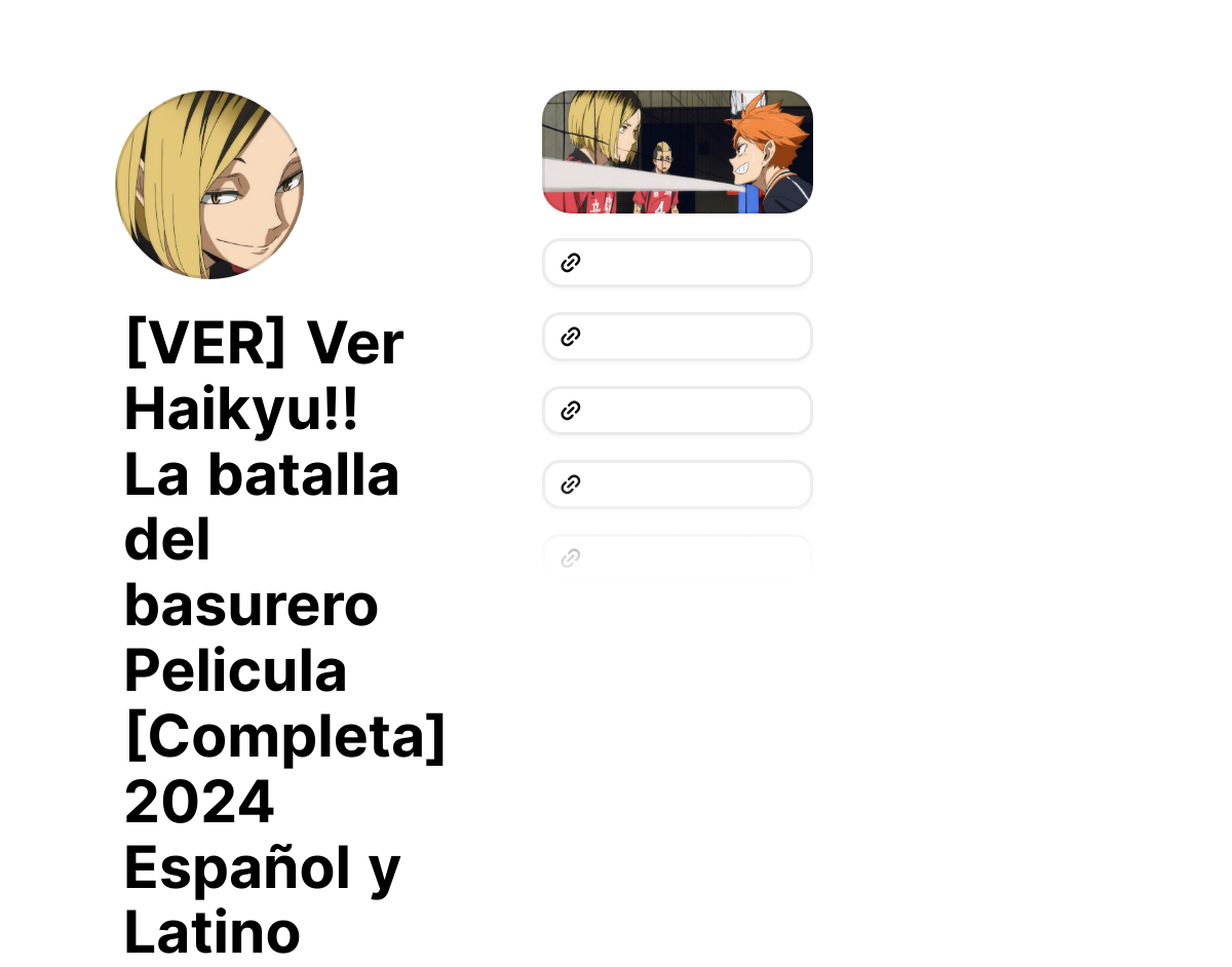 VER] Ver Haikyu!! La batalla del basurero Pelicula [Completa] 2024 Español  y Latino