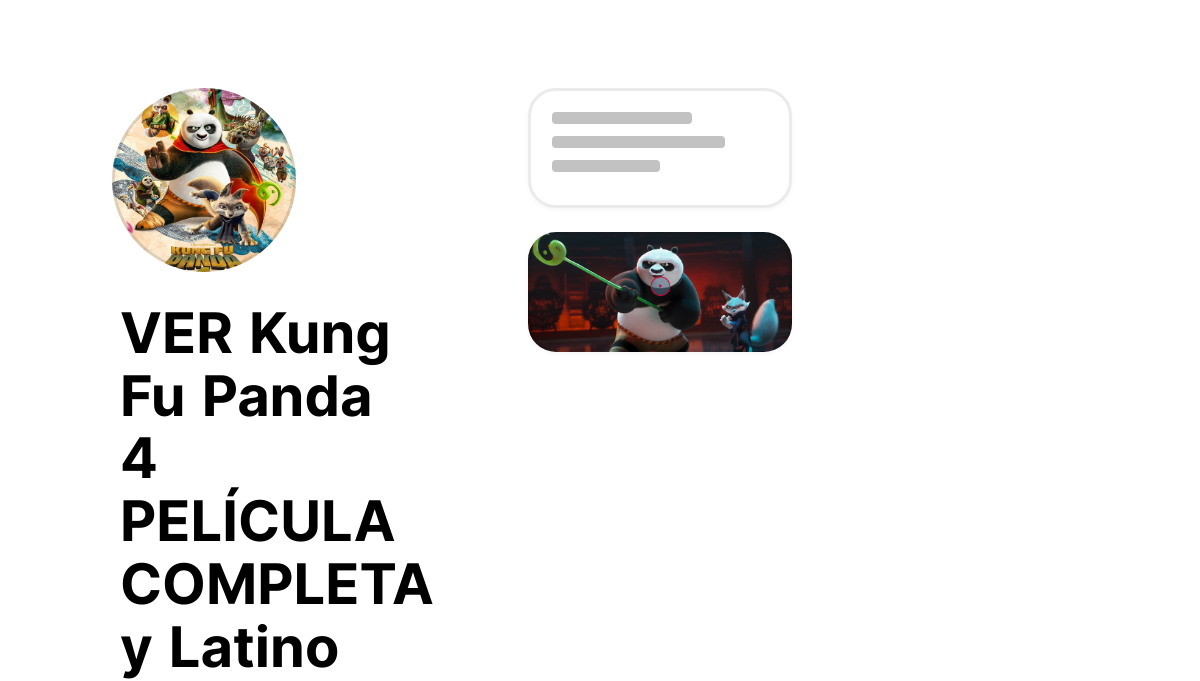 VER Kung Fu Panda 4 PELÍCULA COMPLETA y Latino