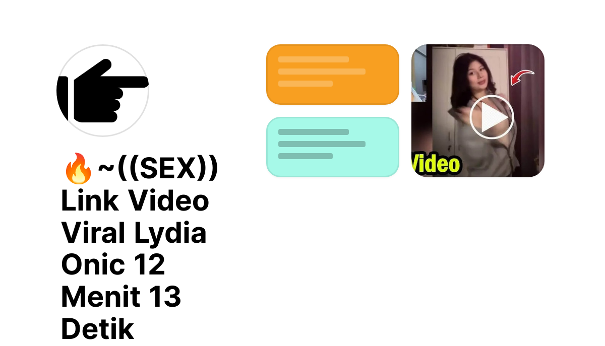 🔥~ SEX Link Video Viral Lydia Onic 12 Menit 13 Detik 