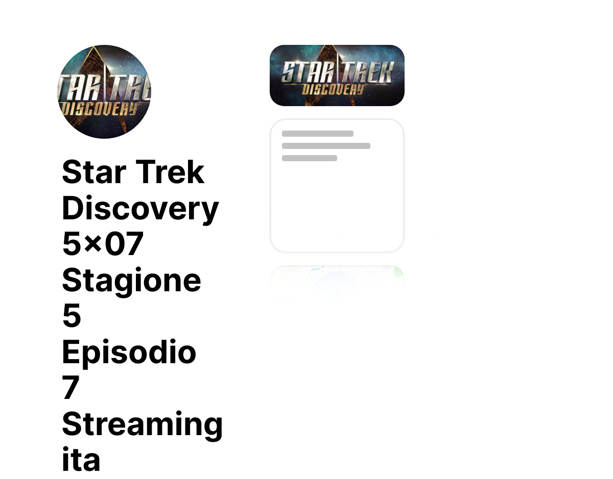 Star Trek Discovery 5x07 Stagione 5 Episodio 7 Streaming ita