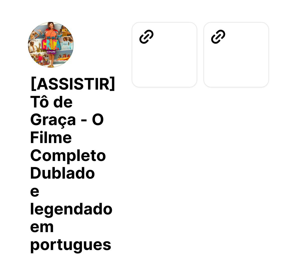[ASSISTIR] Tô de Graça - O Filme Completo Dublado e legendado em portugues thumbnail